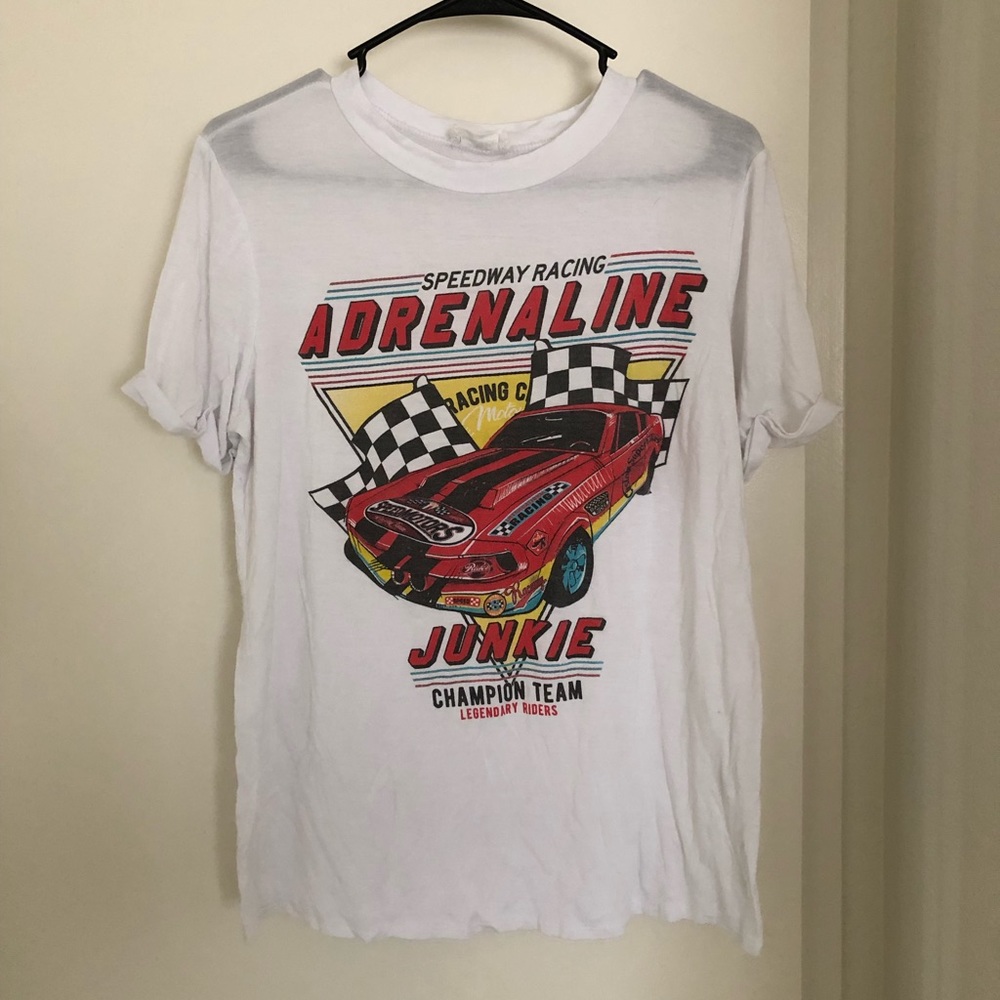 White graphic t-shirt